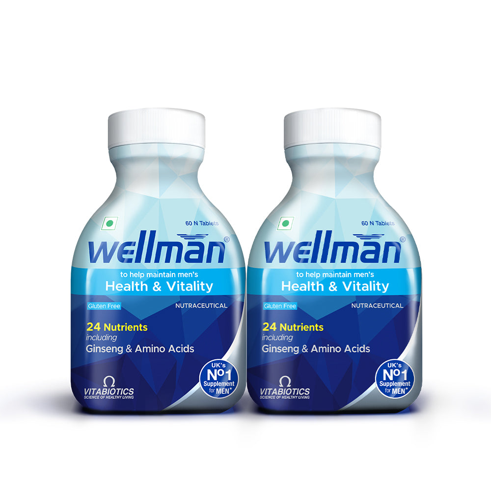 Wellman Multivitamin 60 Veg (Pack of 2) + Free Magnesium