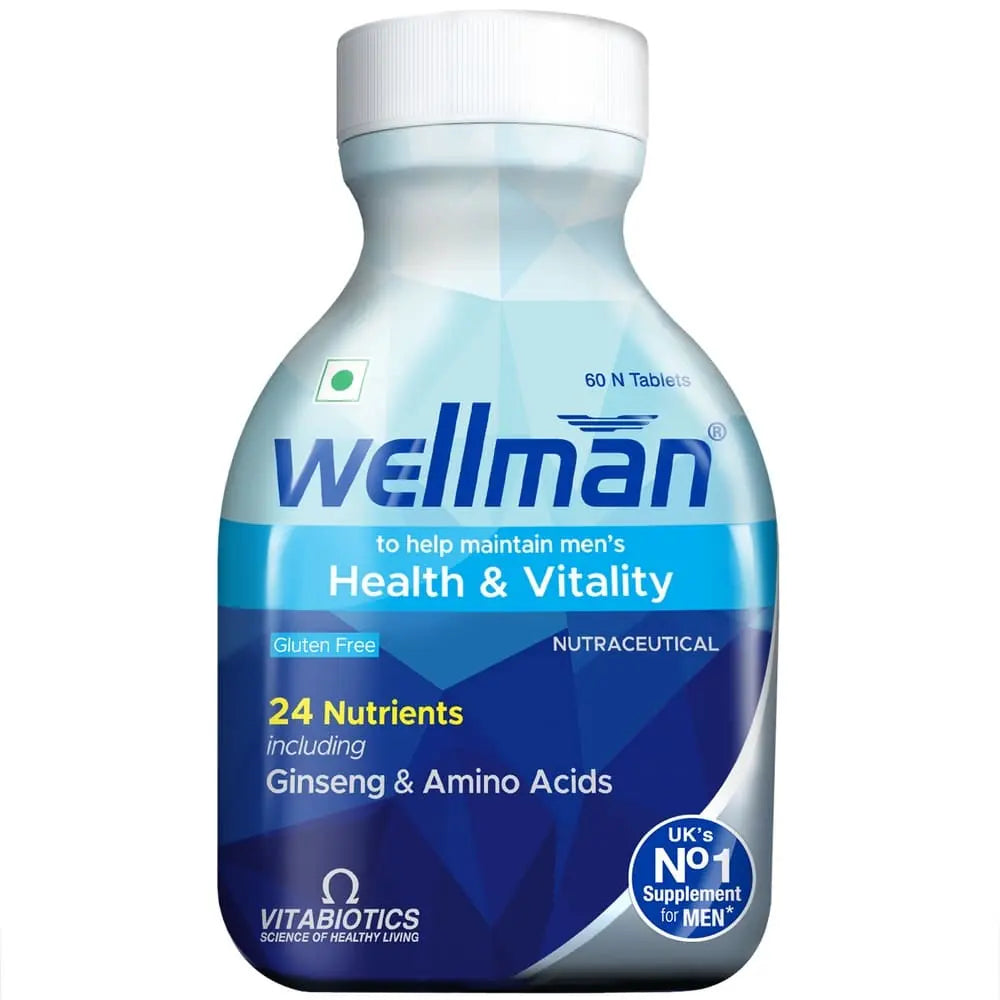 Wellman Multivitamin Tablets for Men | 60 Veg Tablets (Tub Pack)