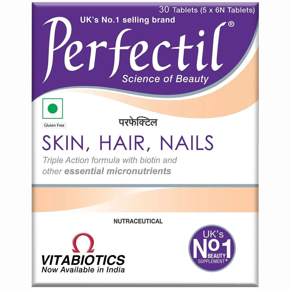 Perfectil Multivitamin for Skin, Hair & Nail for Men & Women | 30 Veg Tablets