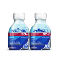 Wellman 50+ Tablets  -Tub Pack ( Pack of 2 ) + Free Magnesium