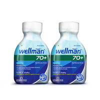 Wellman 70+ Multivitamin Tablets for Men Aged 70 Plus | 120 Tablets ( Pack of 2 ) + Free Magnesium