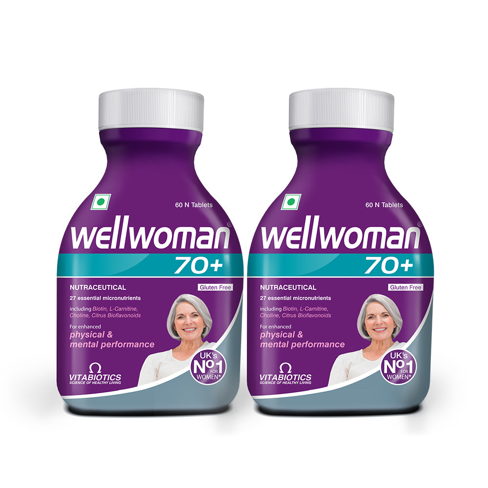 Wellwoman 70+ Multivitamin Tablets for Women Aged 70 Plus  ( Pack of 2 ) + Free Magensium