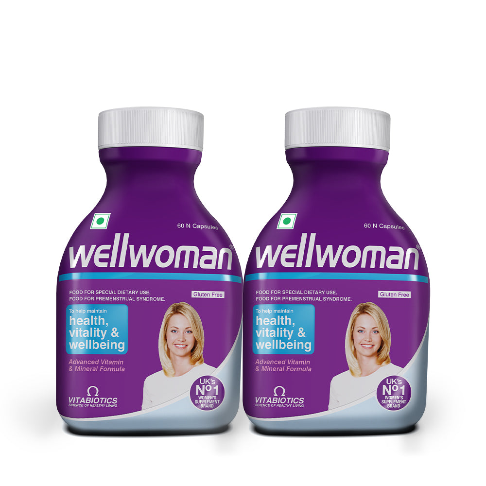 Wellwoman Multivitamin for Women ( Pack of 2 ) + Free Magnesium