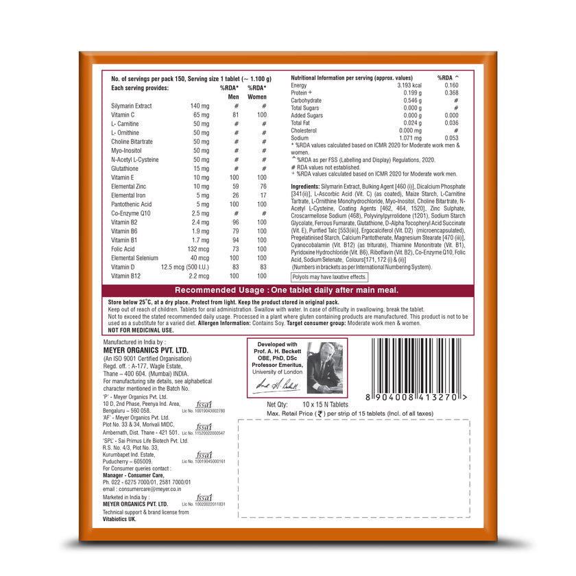 Buy Liveril Forte Tablets for Liver Health | Vitabiotics