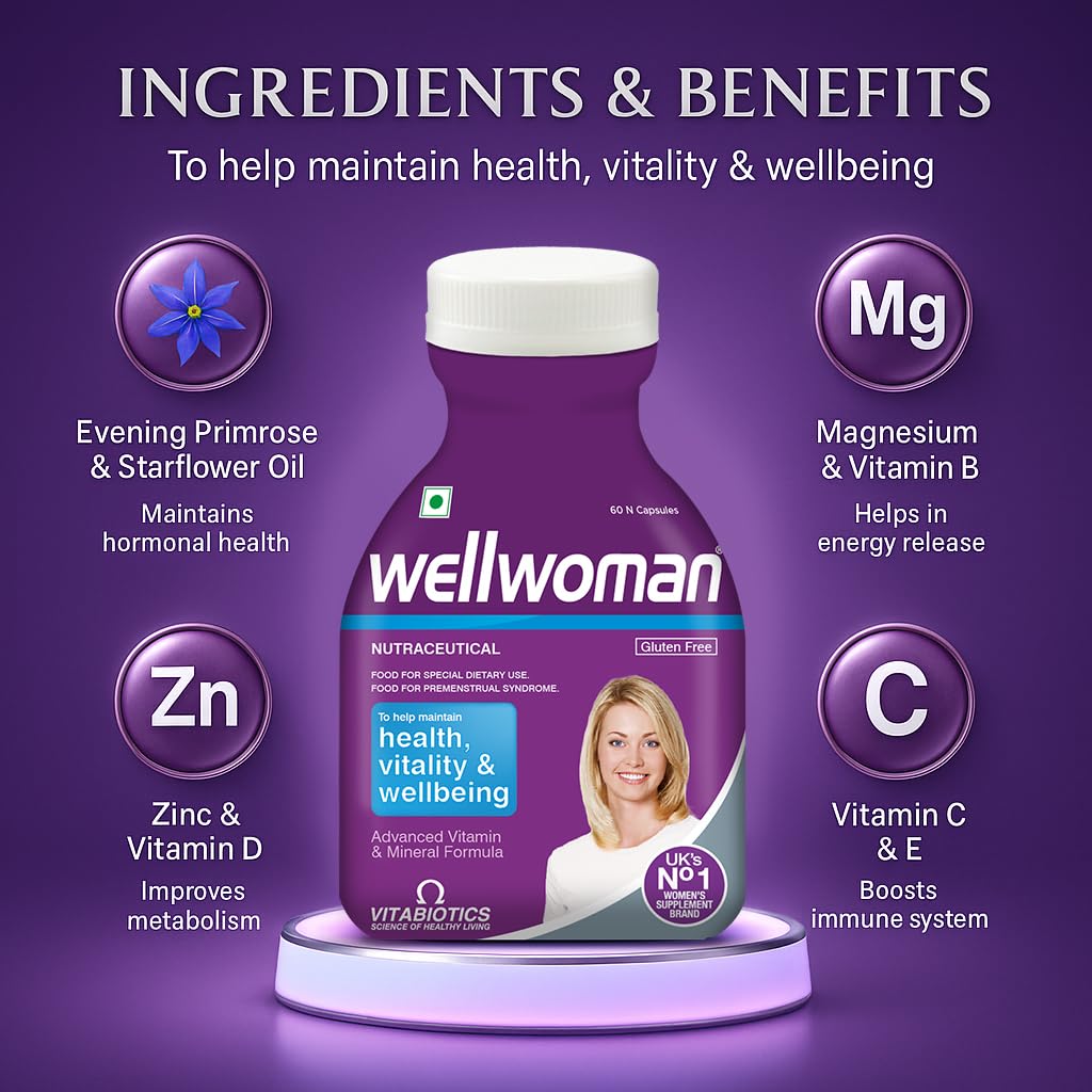 Wellwoman Multivitamin for Women 60 Capsule- Tub Pack