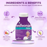 Wellwoman 70+ Multivitamin Tablets for Women Aged 70 Plus | 60 Tablets -Tub Pack