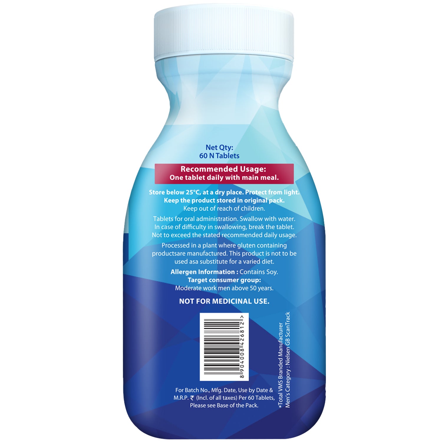 Wellman 50+ 60 Tablets - 1 Tub Pack