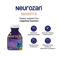 Neurozan Enhance Cognitive Functions | 60 Veg Tablets (Tub Pack)