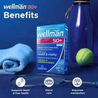 Wellman 50+ Multivitamin Tablets for Men Aged 50 Plus | 30 Veg Tablets
