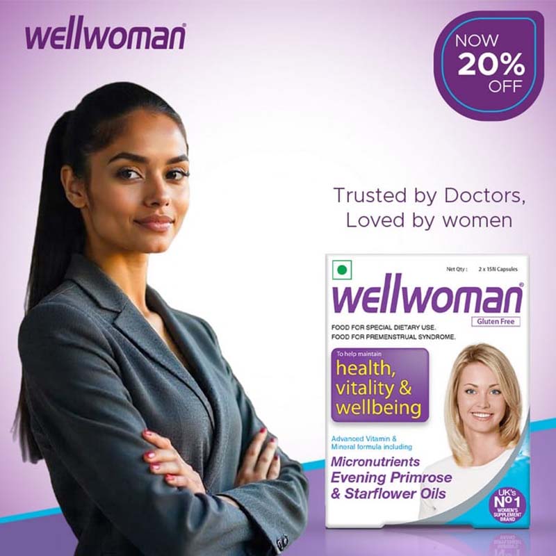 Wellwoman Multivitamins for Women | 30 Veg Capsules