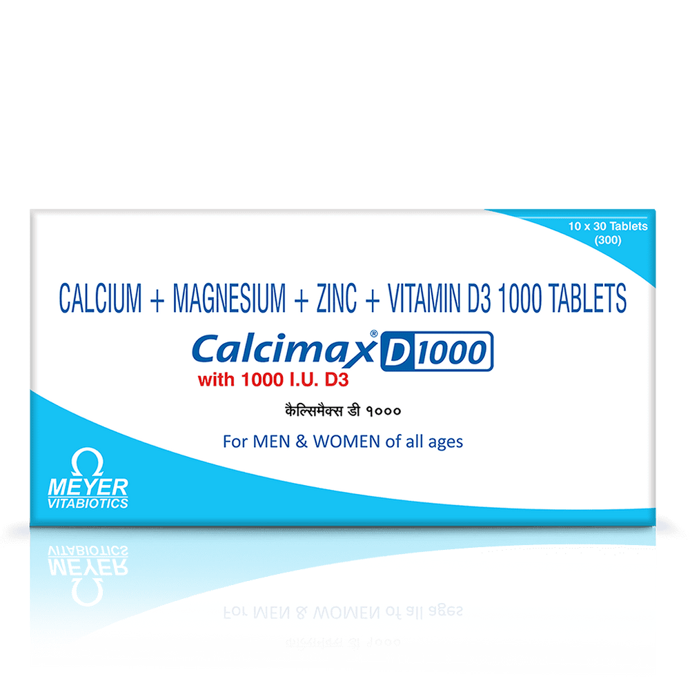 Calcimax D 1000 Tablets 1 Strip (30'S Tablet)