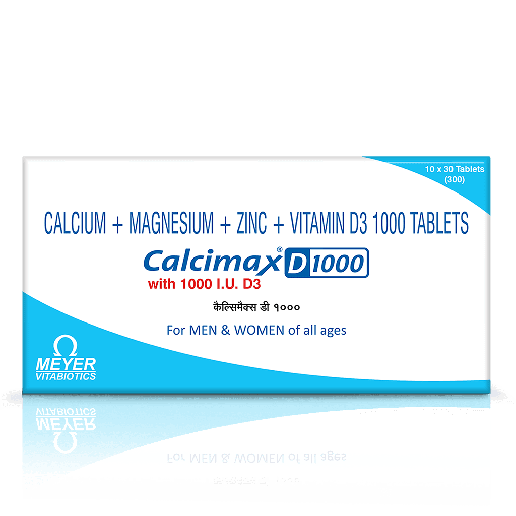Calcimax D 1000 Tablets 1 Strip (30'S Tablet)