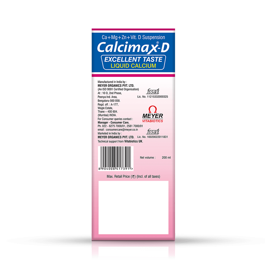 Calcimax-D Liquid Calcium 200Ml