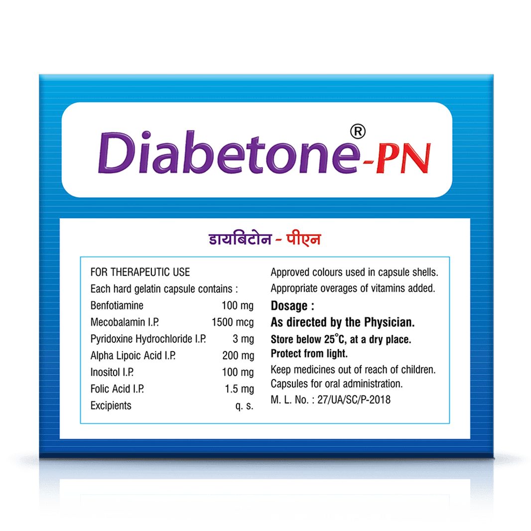 Diabetone Pn Capsules 15 Capsules 1 Strip