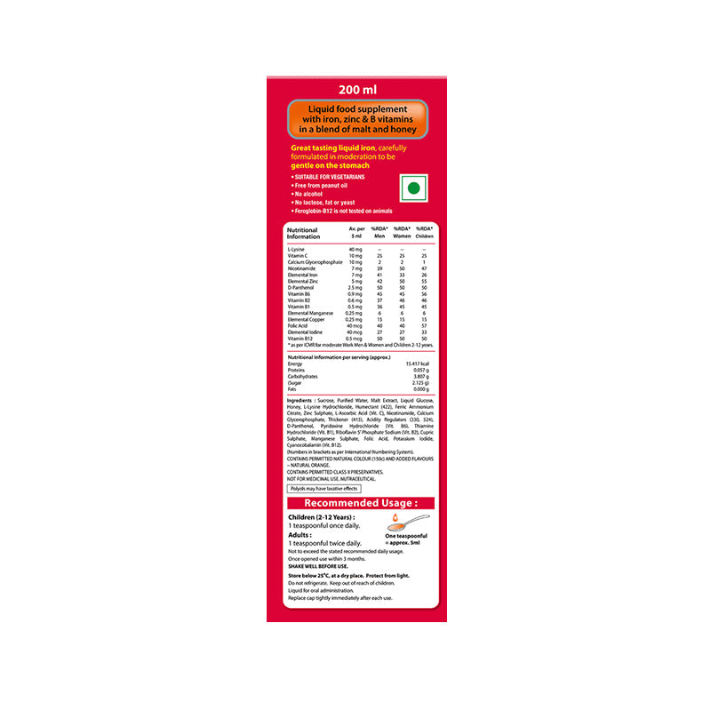 Feroglobin B12 Liquid 200ml