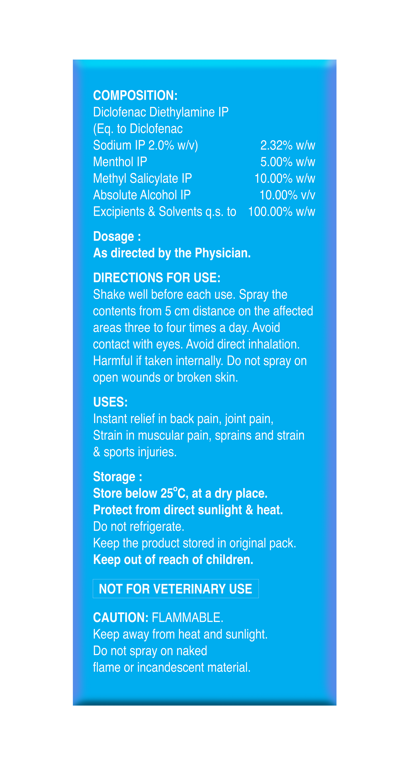 Jointace Pain Relief Spray | Diclofenac, Menthol & Methyl Salicylate | Fast Relief for Joint & Muscle Pain|30 g