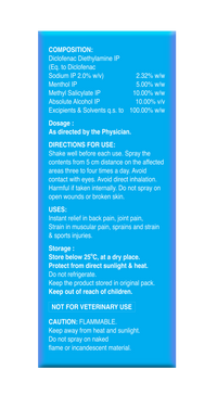 Jointace Pain Relief Spray | Diclofenac, Menthol & Methyl Salicylate | Fast Relief for Joint & Muscle Pain|30 g