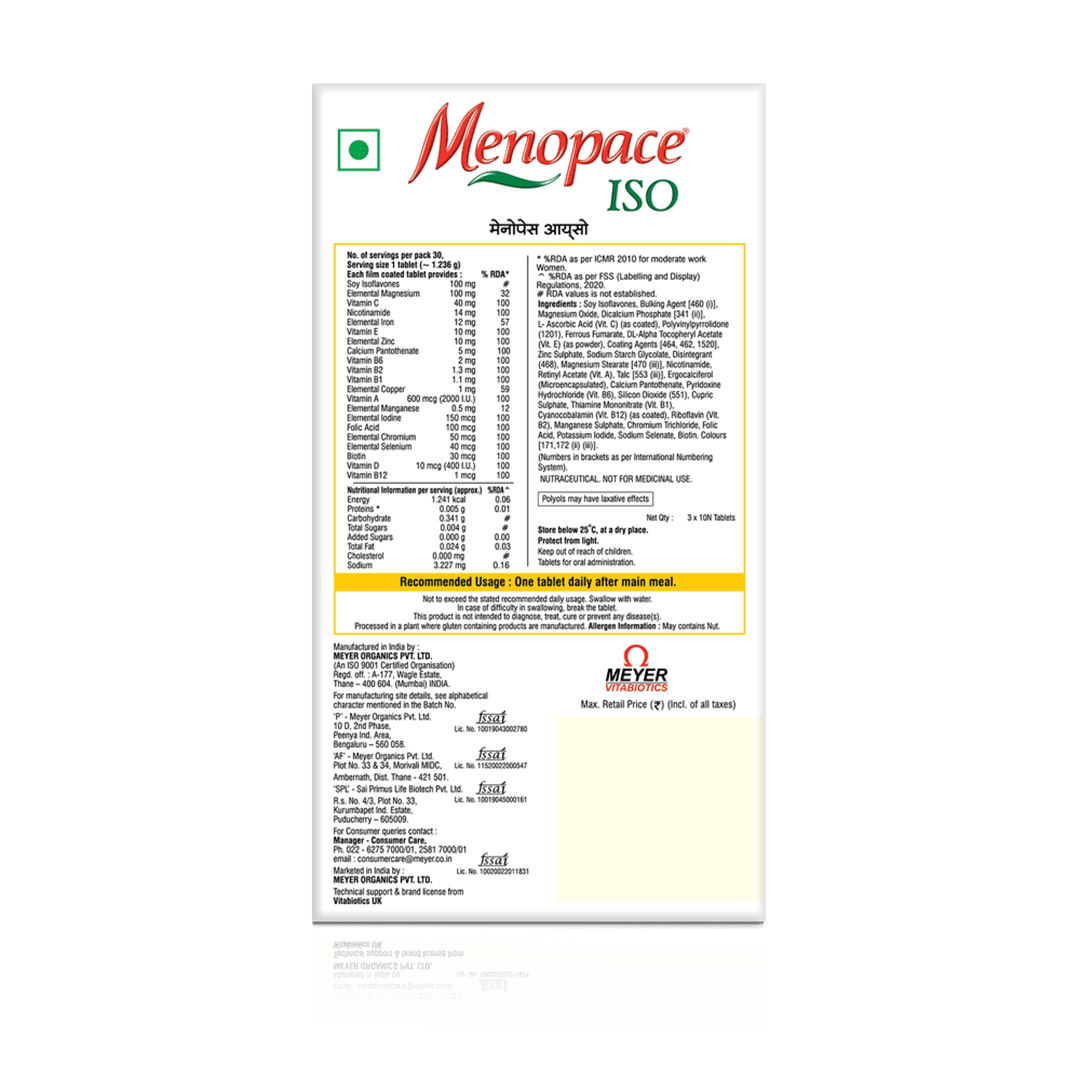 Menopace ISO - 30 Tablets