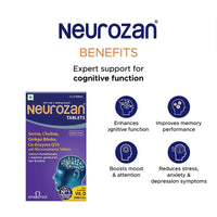 Neurozan Enhance Cognitive Functions | 30 Veg Tablets