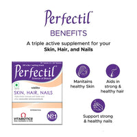 Perfectil Multivitamin for Skin, Hair & Nail for Men & Women | 30 Veg Tablets