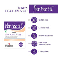 Perfectil Multivitamin for Skin, Hair & Nail for Men & Women | 30 Veg Tablets