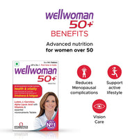 Wellwoman 50+ Multivitamin Tablets for Women Aged 50 Plus | 30 Veg Tablets