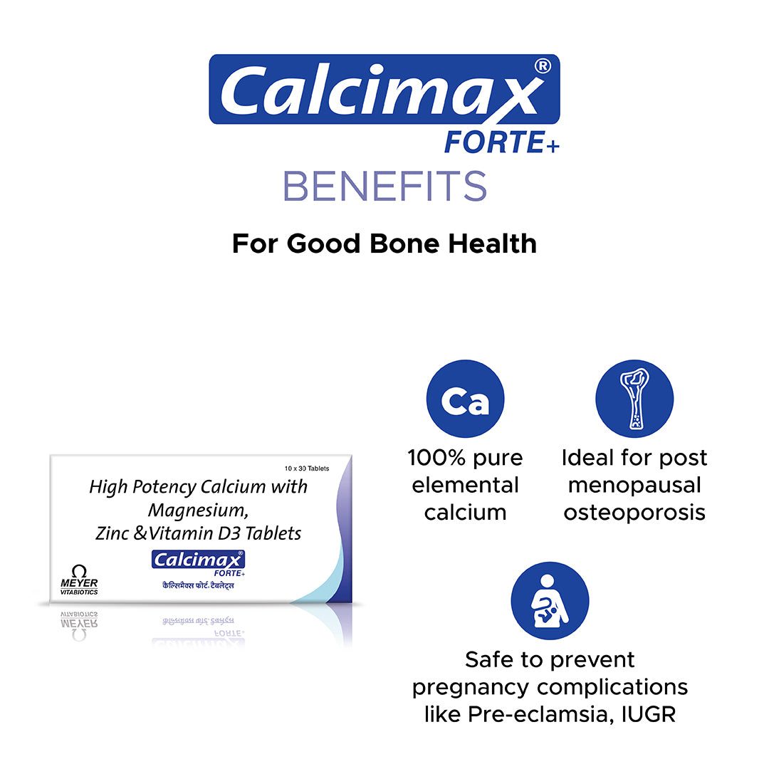 Calcimax Forte Plus 30 Tablets (1 Strip)