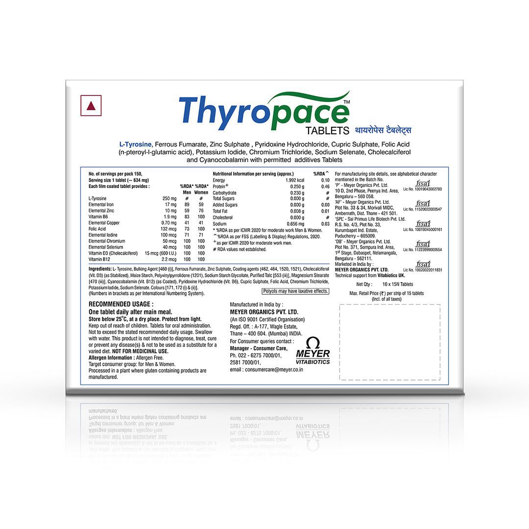 Thyropace Tablets - 1 Strip (15 Tablets)