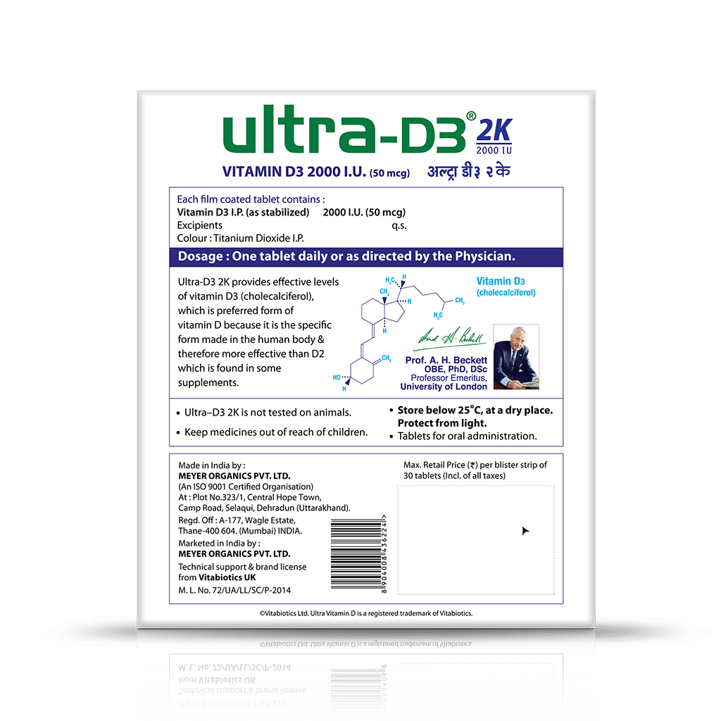 Ultra D3 2K - 60 Tablets