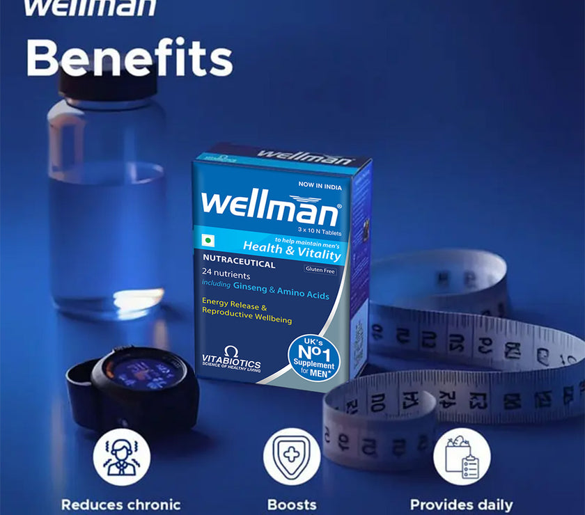 Buy Wellman® Multivitamin for Men 30 – Vitabiotics