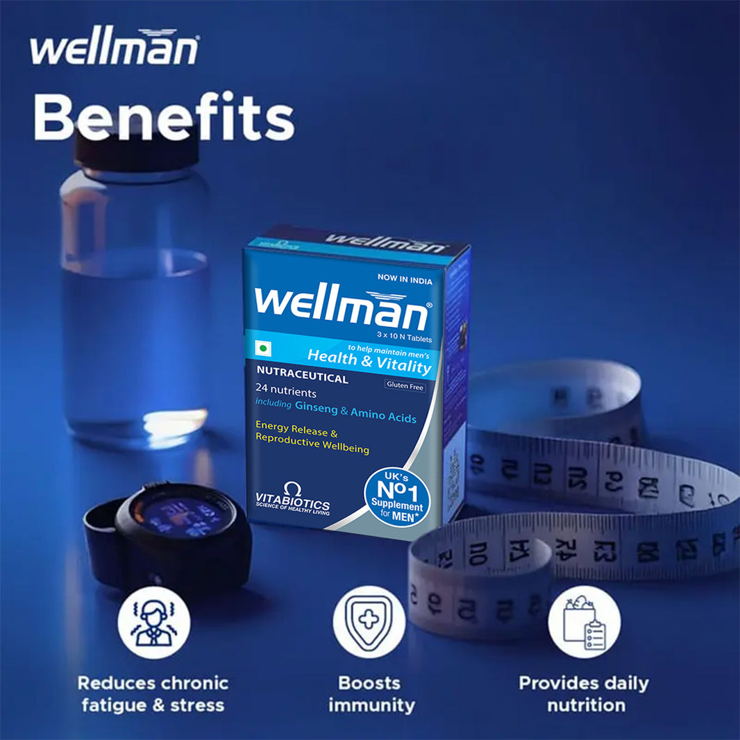 Wellman Multivitamin Tablets for Men | 30 Veg Tablets