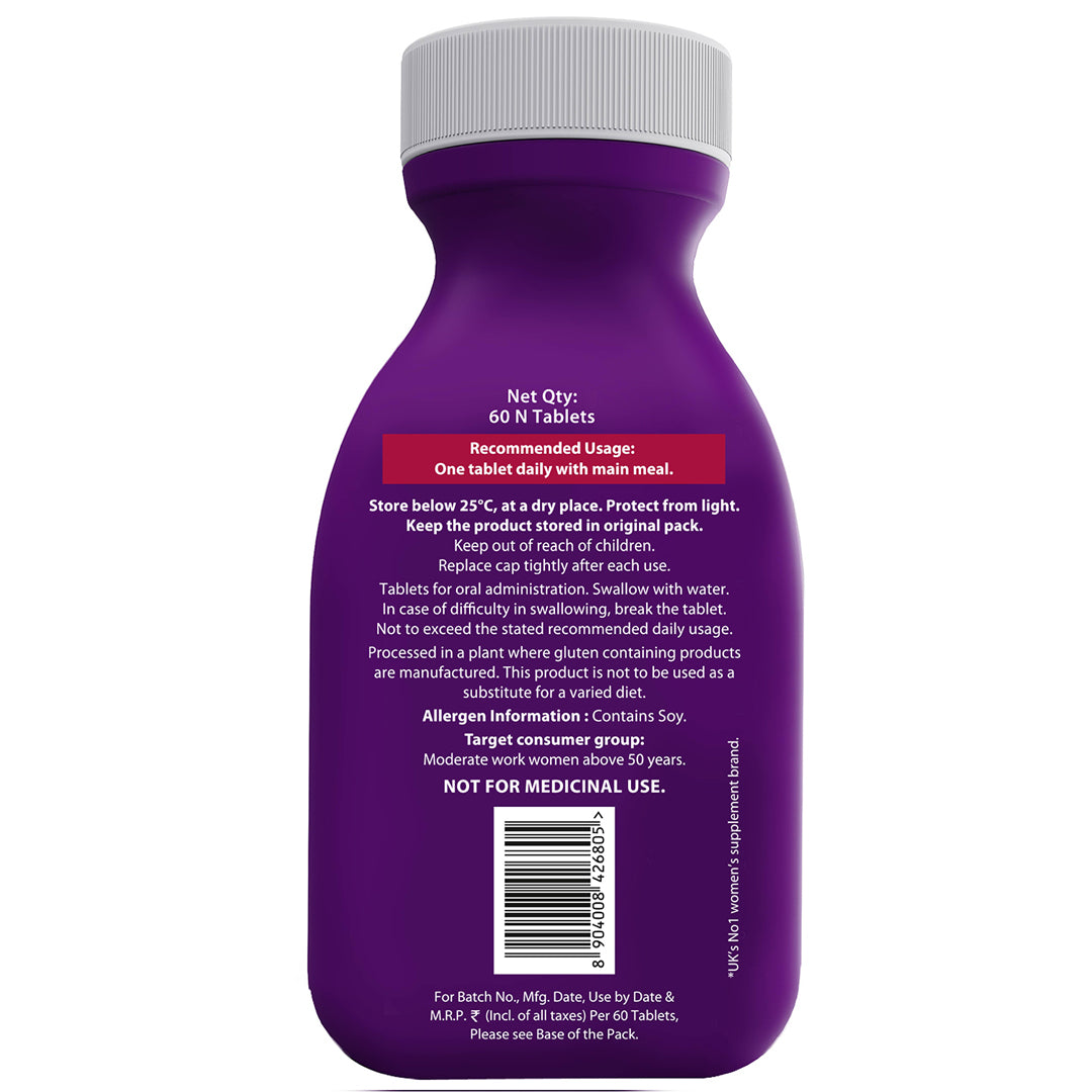 Wellwoman 50+ Multivitamin Tablets for Women Aged 50 Plus | 60 Tablets - Tub Pack