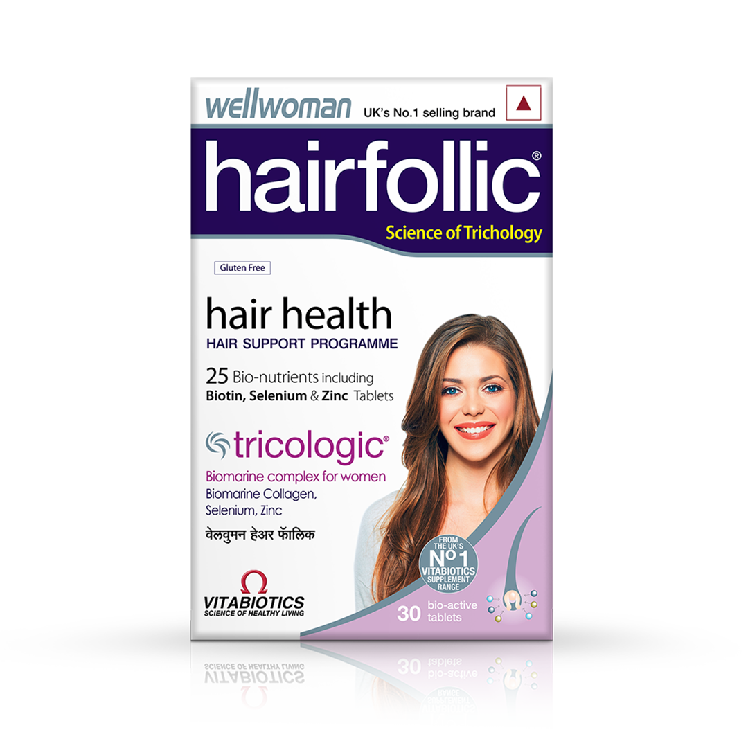 Women's Hair Health Supplement - Buy Wellwoman Hairfollic® Tablets