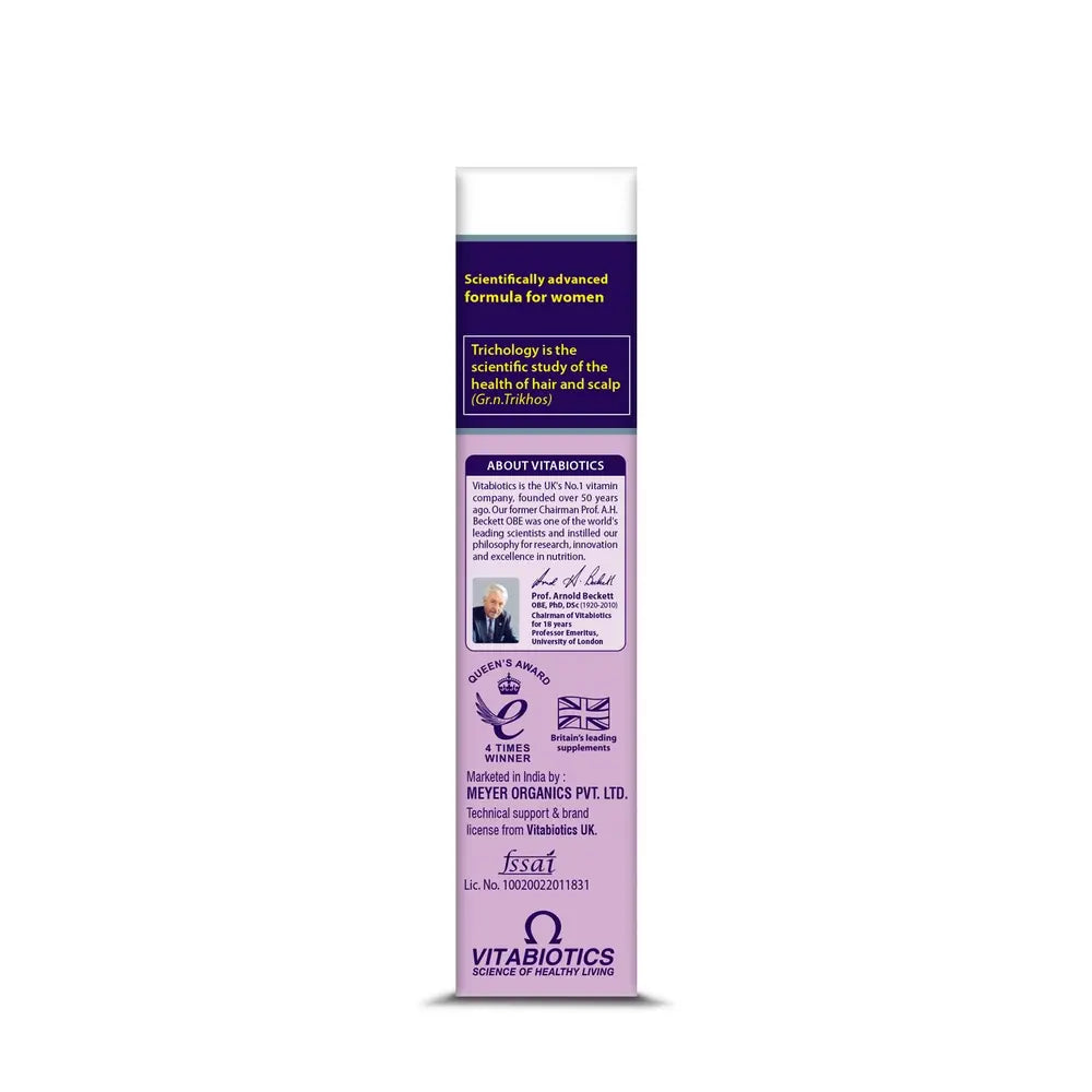 Wellwoman Hairfollic Hair Supplements for Women | 30 Non-Veg Tablets