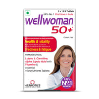 Wellwoman 50+ Multivitamin Tablets for Women Aged 50 Plus | 30 Veg Tablets