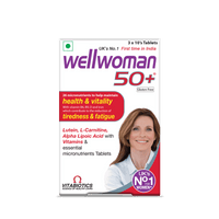 Wellwoman 50+ Multivitamin Tablets for Women Aged 50 Plus | 30 Veg Tablets