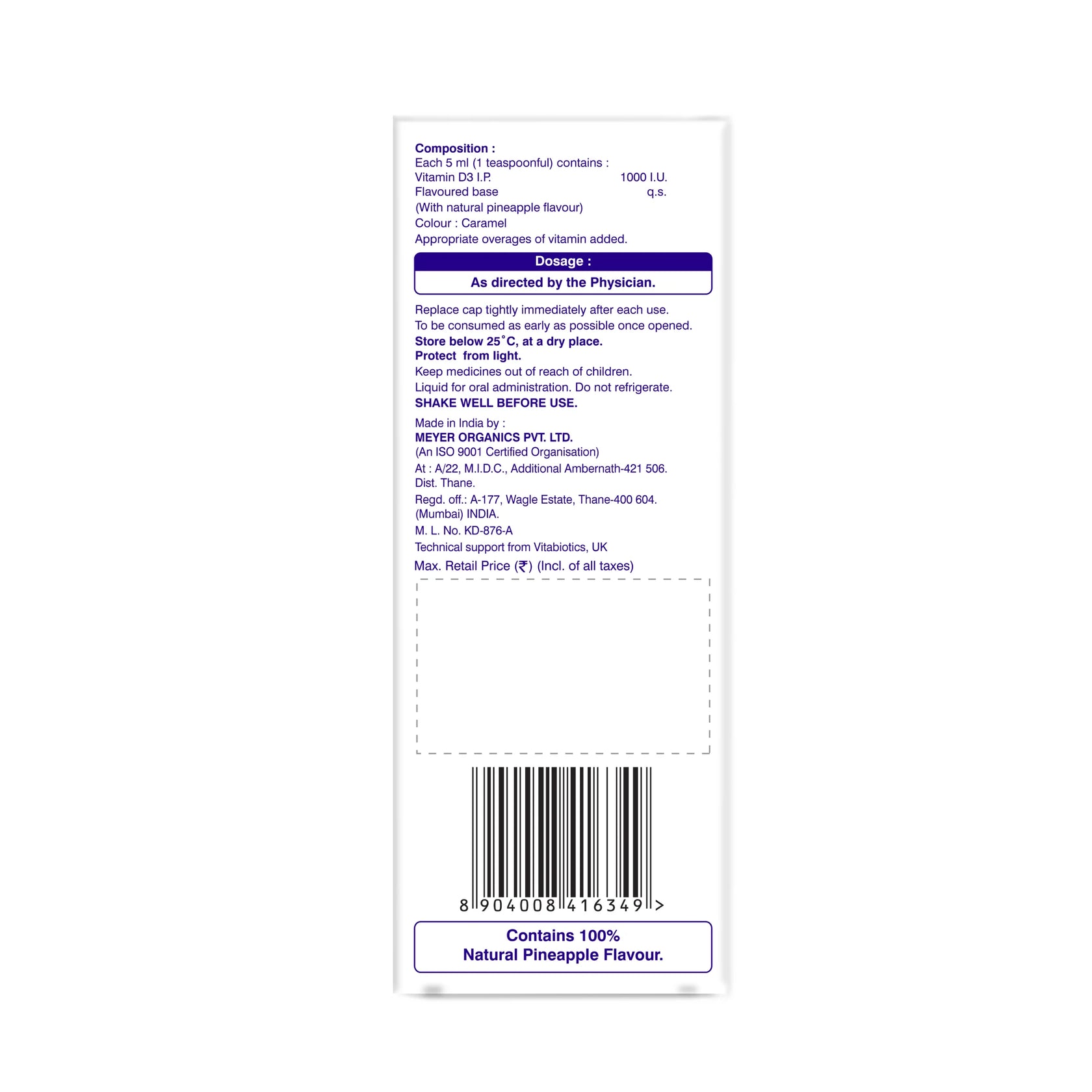 Ultra D3 Syrup 100 Ml Bottle