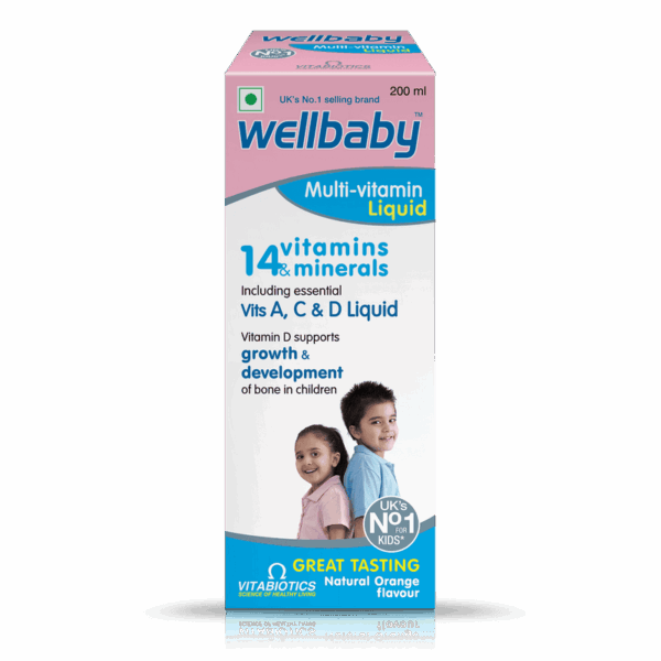 Wellbaby Multi Vitamin Syrup Front View