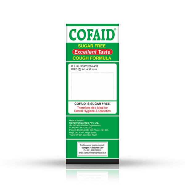 Cofaid Herbal Liquid 100 ml Back View dbee70b5 84e0 4537 84a1 b41edc4cc824