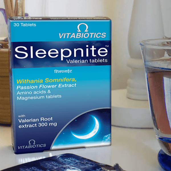 Sleepnite Tabs 30 product shoot