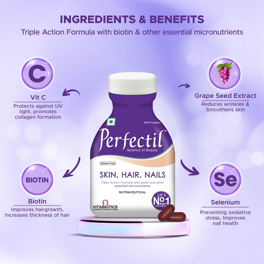 Perfectil 60 Tablets - 1 Tub Pack Amazon Perfectil Container Specs 2