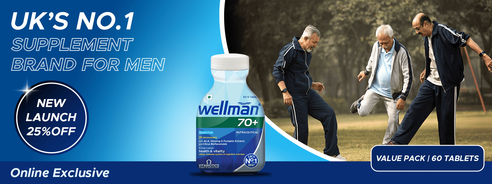 Wellman 70+ 60 Tablets – 1 Tub Pack wellman 70 tub pack